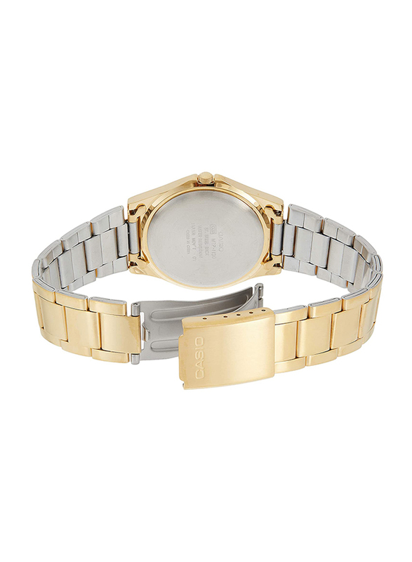 Casio Analog Quartz Watch for Women with Stainless Steel Band, Water Resistance, MTP-1130N-9BRDF, Gold-Gold