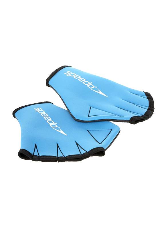 Speedo Fitness Full Finger Gloves, Free Size, Blue