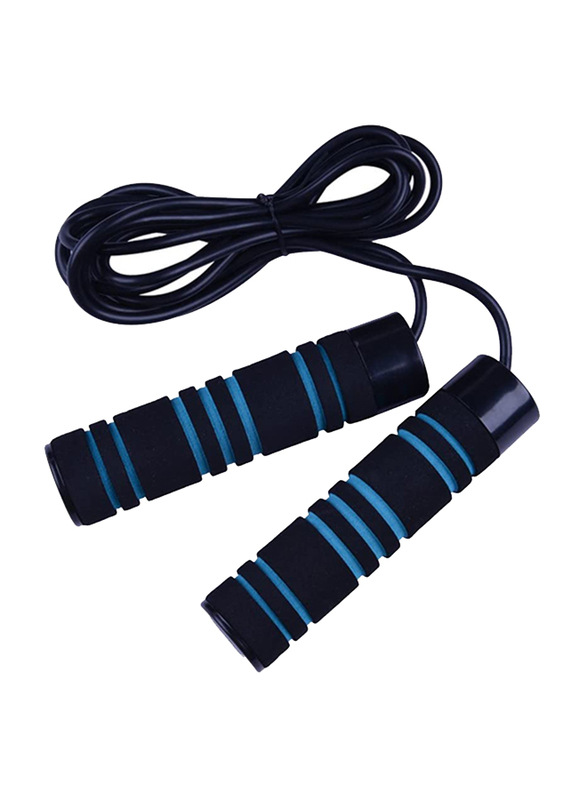 Winmax Weighted and Adjustable Jump Rope, WMF51647, 0.65kg, Black