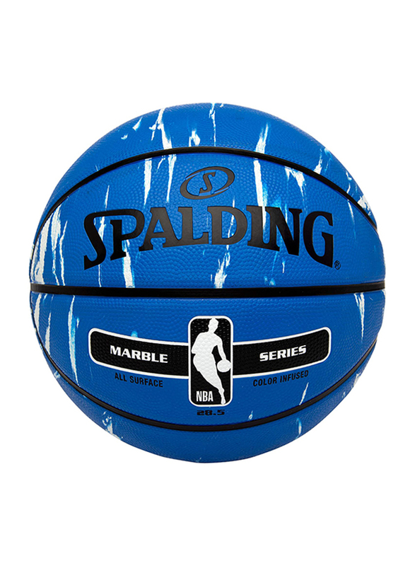 Spalding NBA Marble Series 4 Her Outdoor Basket Ball, 28.5 inch, Multicolour