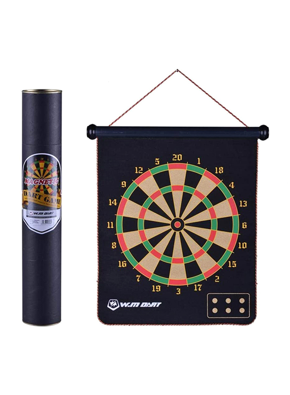 Winmax 15 Inch Magnetic Dart Board Unisex Child, WMG08085, Black