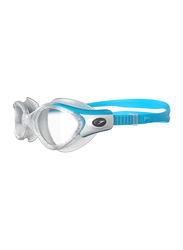 Speedo Futura Biofuse Flexiseal AF Swimming Goggles for Women, Blue/Clear