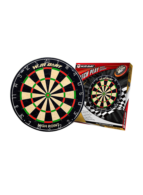 Winmax Match play Bristle Dartboard Set, WMG11504, 5kg, Black