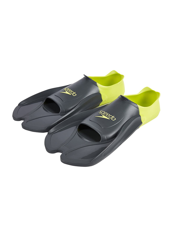 Speedo Unisex Adult Training Fin, Size 2-3, Grey/Green