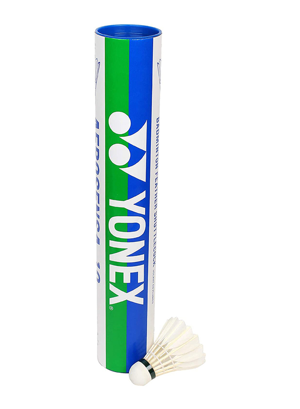 Yonex Aerosensa Shuttlecock, Medium, 12 Pieces, White