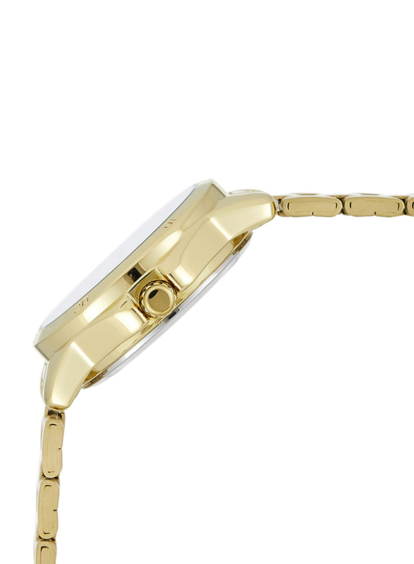Casio Analog Watch for Women with Stainless Steel Band, Water Resistance, LTP-V004G-7BUDF, Gold-Silver