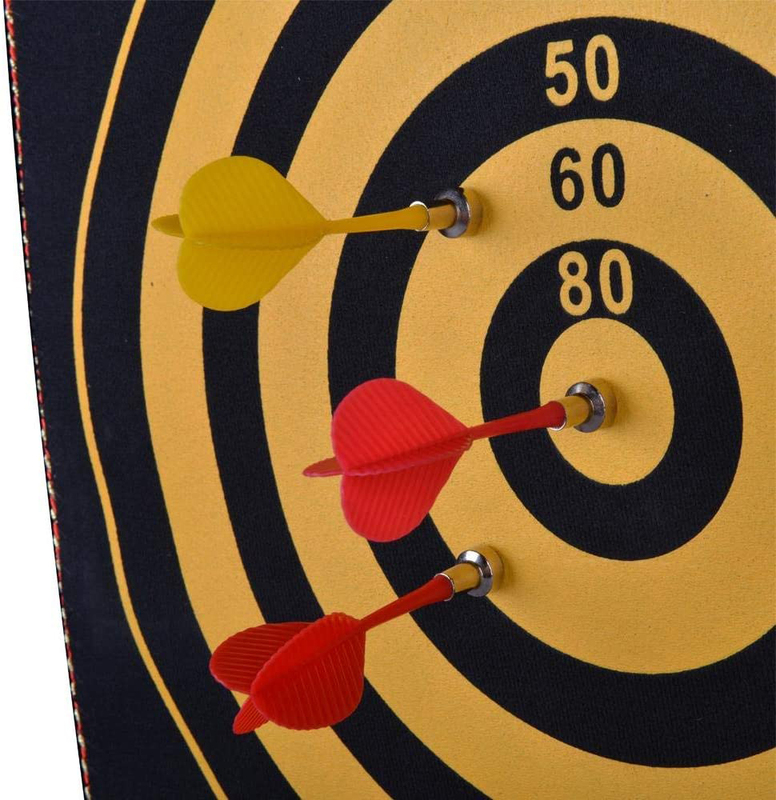 Winmax 15 Inch Magnetic Dart Board Unisex Child, WMG08085, Black