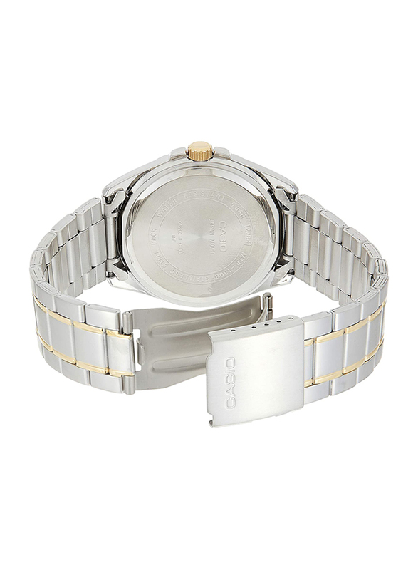 Casio Analog Watch for Men with Stainless Steel Band, Water Resistance, MTP-1308SG-7A, Silver-White