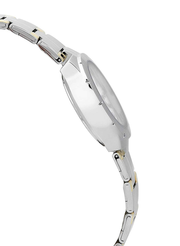 Casio Analog Watch for Women with Stainless Steel Band, Water Resistance, LTP-1242SG-7, Silver-White