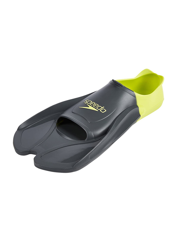 Speedo Unisex Adult Training Fin, Size 2-3, Grey/Green