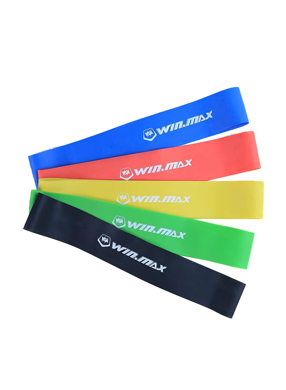 Winmax Latex Fitness Loop Band Set, WMF90141, Multicolour