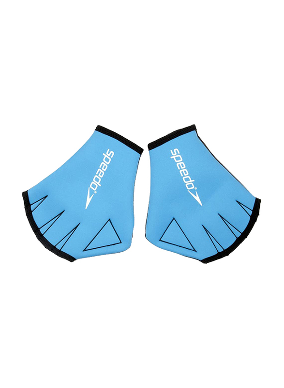 Speedo Fitness Full Finger Gloves, Free Size, Blue