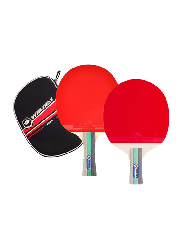 Winmax 3 Stars Table Tennis Racket, 15 x 16 cm, Multicolour