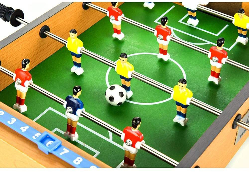 Mini Foosball Table Top Soccer Game, Multicolour