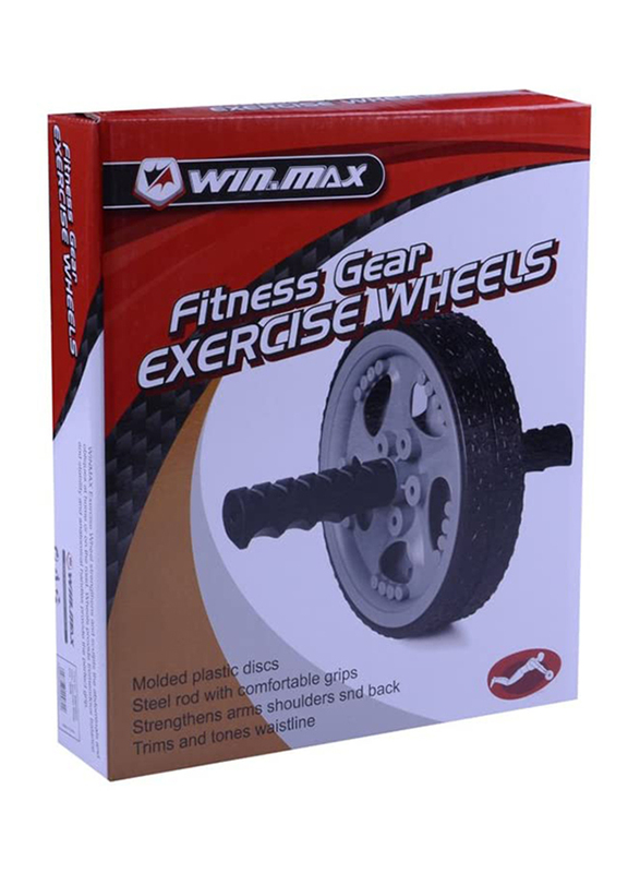 Winmax Fitness Gear Exercise Wheel, Black