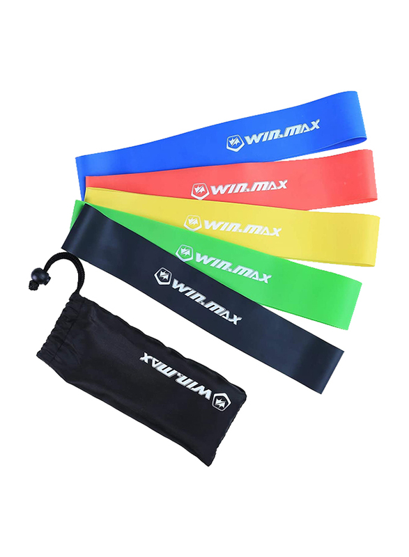Winmax Latex Fitness Loop Band Set, WMF90141, Multicolour