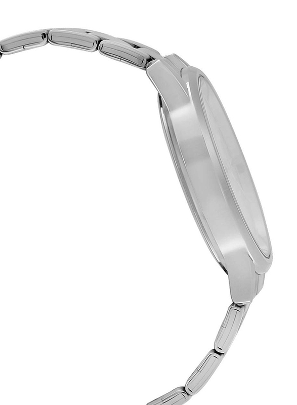 Casio Analog Quartz Watch for Men with Stainless Steel Band, Water Resistance, MTP-1303D-7AV, Silver-White