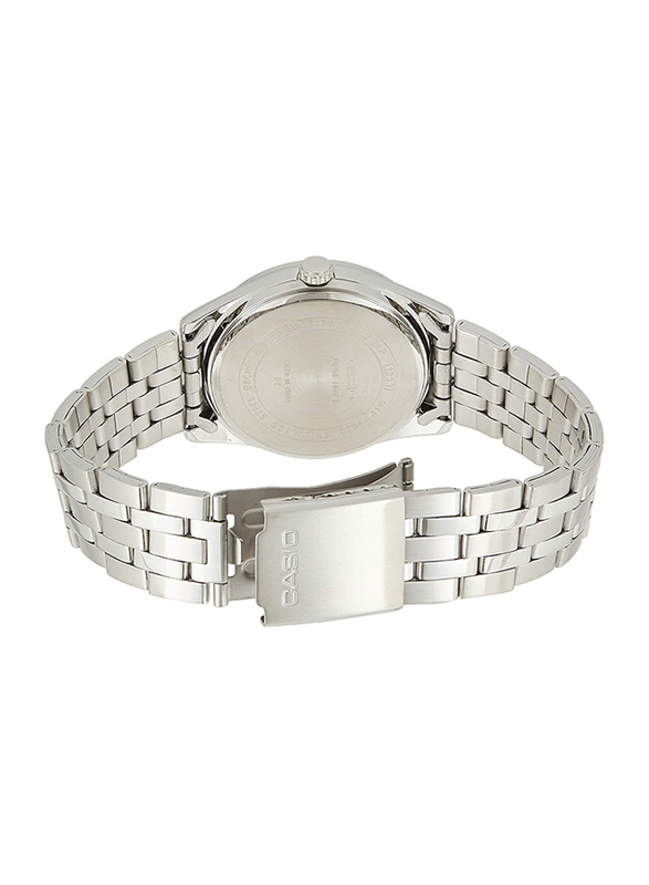 Casio Analog Quartz Watch for Men with Stainless Steel Band, Water Resistance, MTP-1335D-1A, Silver-Black