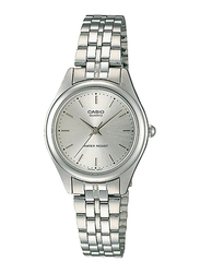 Casio LTP-1129A-7ARDF Analog Watch for Unisex with Stainless Steel Band, Water Resistant, Silver