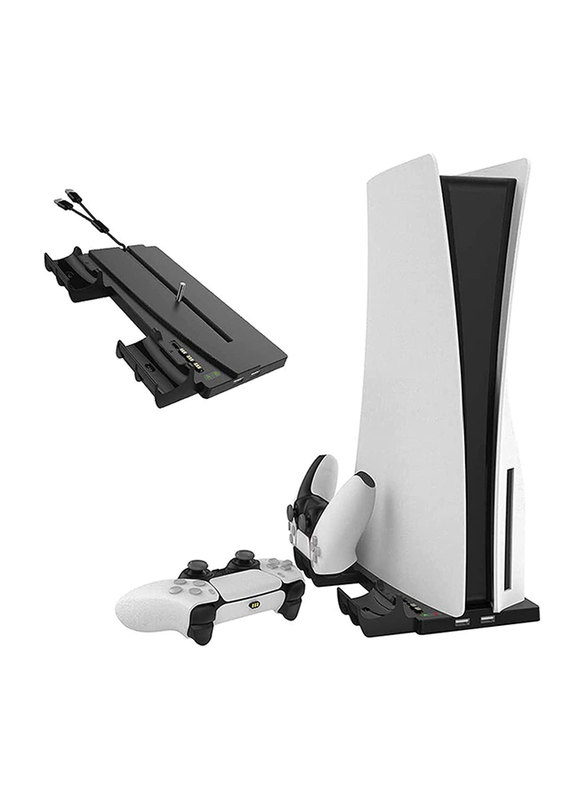 

Qngt Vertical Stand Charging Station for PlayStation PS5, White/Black