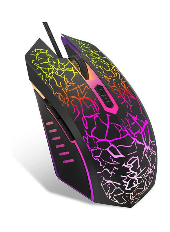 

Meetion M930 Breathing LED Light Wired Optical Gaming Mouse, Black