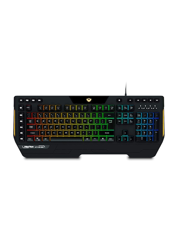 

Meetion Macro Pro K9420 Wired Membrane Gaming English Keyboard with RGB Backlit, Black