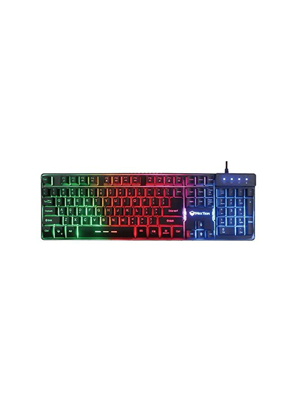 

Meetion K9300 USB Wired Gaming English/Arabic Keyboard, Black