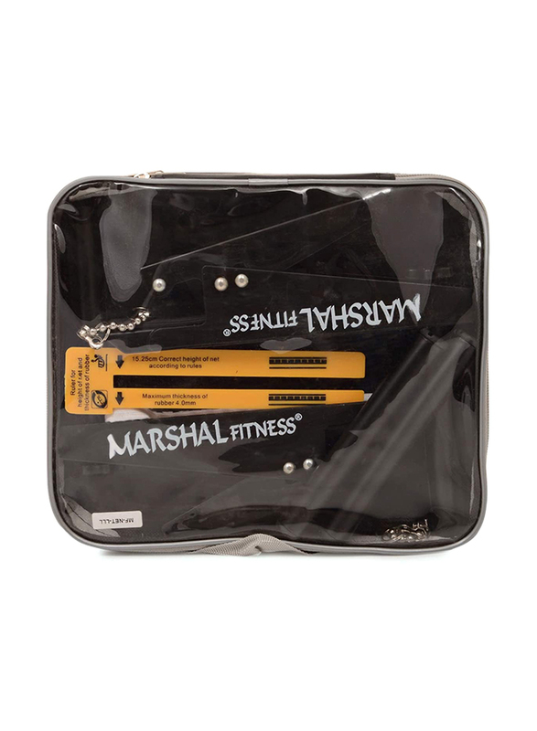 Marshal Fitness Table Tennis Net and Post Set, Black