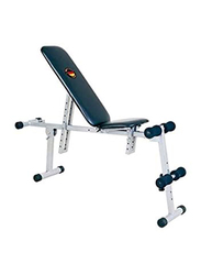 Marshal Fitness Exercise Bench with Both Side Incline, BXZ-S026, Blue/White