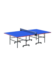 Marshal Fitness Table Tennis Table with Post and Net, 12606, Blue