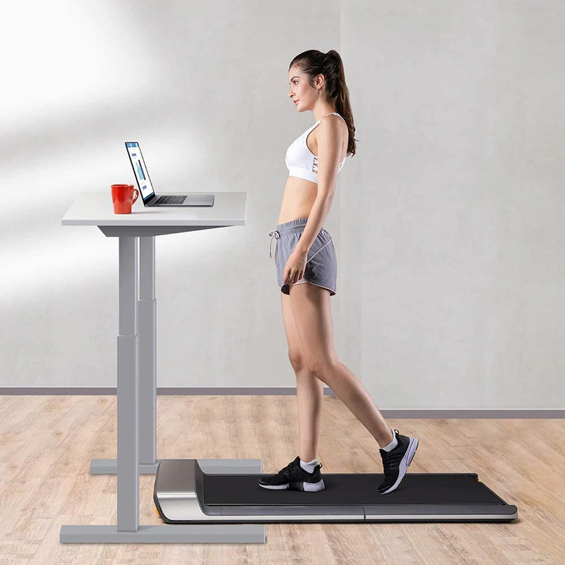 Marshal Fitness Walking Pad Flat Treadmill, MF-717T, Black