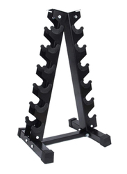 Marshal Fitness 6 Pair Stand Storage Rack for Dumbbell, Black