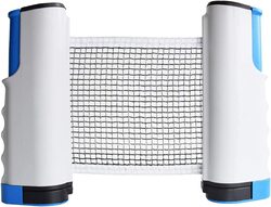 Marshal Fitness Adjustable Retractable Portable Table Tennis Net, Mf-0537, White