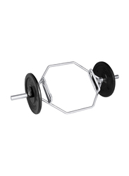 Marshal Fitness Olympic Hex Trap Deadlift Bar, Silver