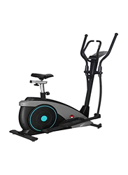 Marshal Fitness Heavy Duty Magnetic Elliptical Cardio Exercise Bike, BXZ-350EA, Black