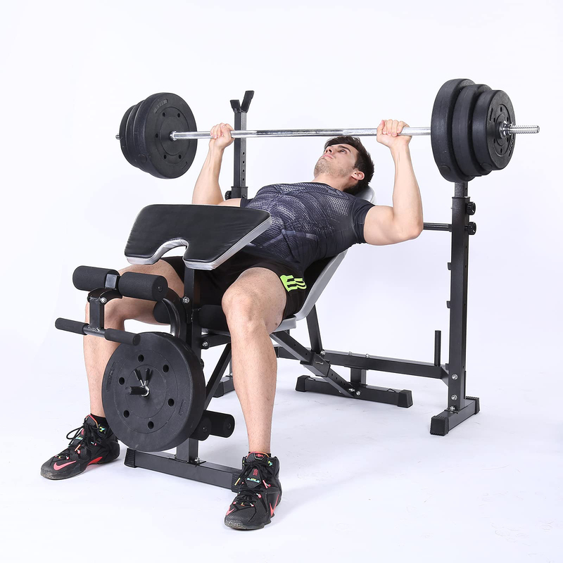Marshal Fitness Multi Function Weight Bench, Black