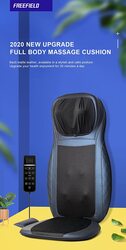 Marshal Fitness Shiatsu Full Back Massager Chair with Heat, Mf-0407, Multicolour