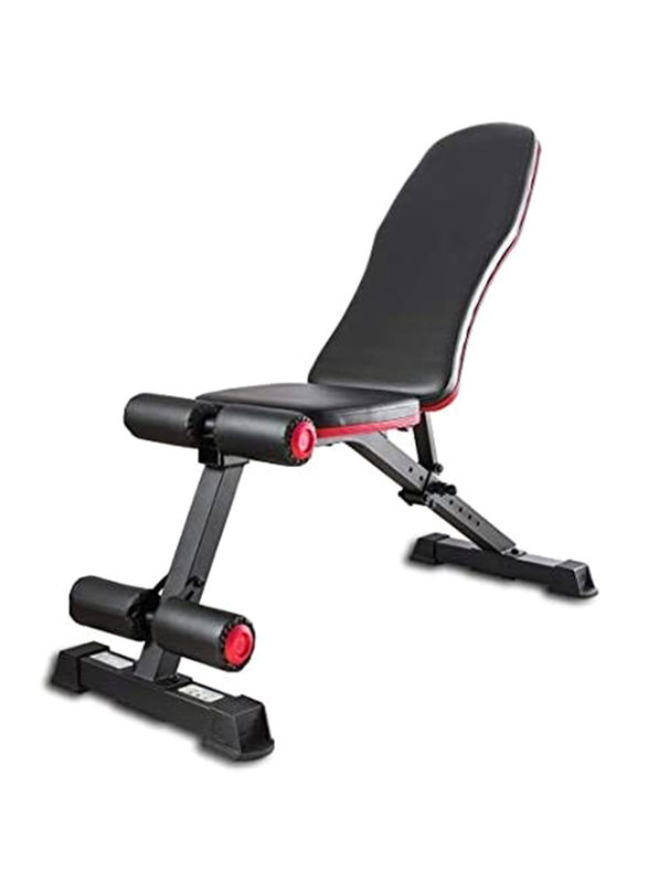 Marshal Fitness Adjustable Exercise Bench with Incline Decline Function, MF-2750, Black