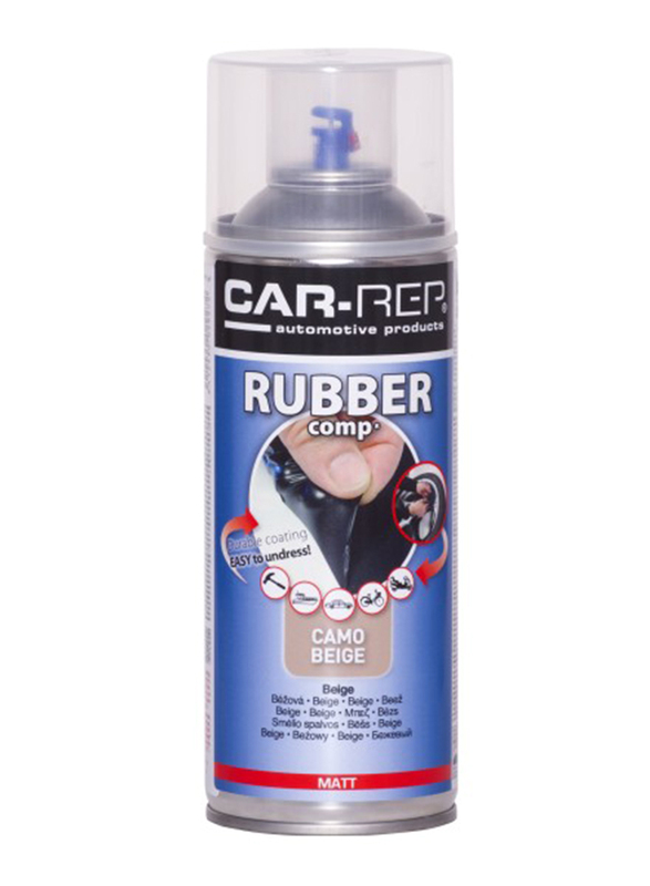 Car-Rep 400ml Rubber Comp Rubberized Spray, Camo Beige Matte