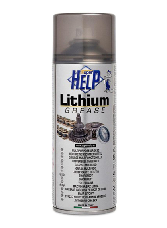 Super Help 60 x 40 cm Lithium Grease Spray, Silver