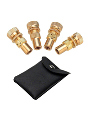 Autoplus Easy Adjustable Brass Tyre Deflators, 4 Pieces, Gold