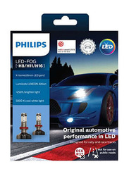 Philips LED-Fog H8/H11/H16 5800K X-tremeUltinon Gen2 Headlight Bulb Set, 1 Pair