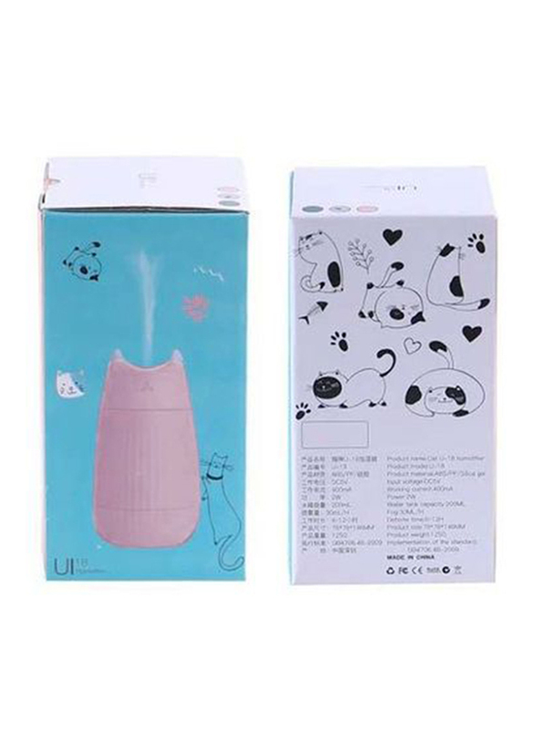 Ximi 2W Adorable Cat USB Air Humidifier, 200ml, U18, Pink