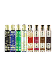 Hamid 8-Piece x 100ml Water Perfume Bundle Offer Set Unisex, Musk Signature, Musk Hamidi, Musk Tahara, Black Musk, Natural Oud, Natural Amber, Natural Jasmine, Natural Vanilla