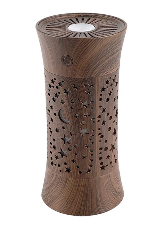 

Healifty Cool Mist Wooden Humidifier with LED Night Light, 260ml, Dark Brown