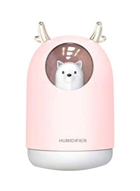 UK Plus USB Mini Cool Mist Portable Humidifier, 300ml, UK-147 HM PK, Multicolour