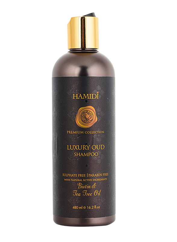 

Hamidi Luxury Oud Biotin Tea Tree Oil Shampoo for All Hair Types, 480ml