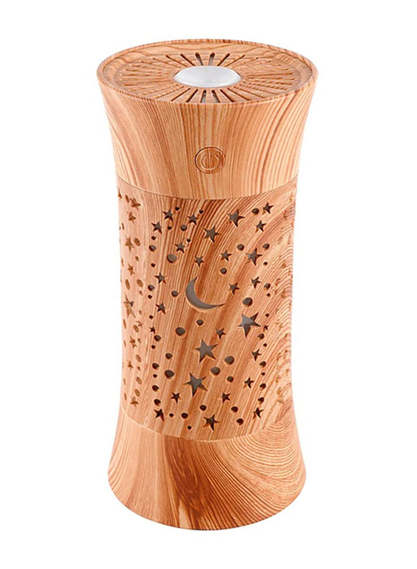 

Healifty Cool Mist Wooden Humidifier with LED Night Light, 260ml, Light Brown