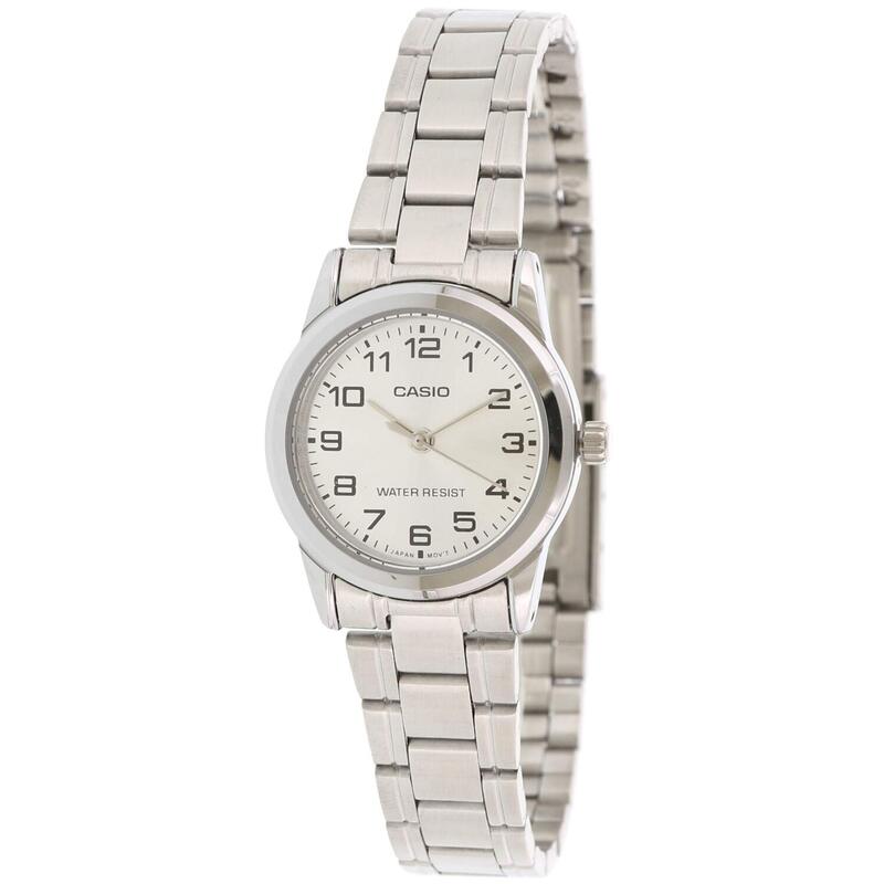 

Casio Analog Watch for Women with Metal Band, Water Resistant, EAW-LTP-V001D-7B, Silver-Silver