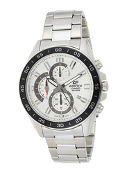 Casio Edifice Analog Watch for Men with Stainless Steel Band, Water Resistant and Chronograph, EFV-550D-7AVUDF, Silver